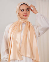 Satin chiffon scarf